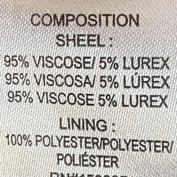 NSR Metallic Stripe Tassel Tie Front Ruffle Crop Top - Picture 10 of 10